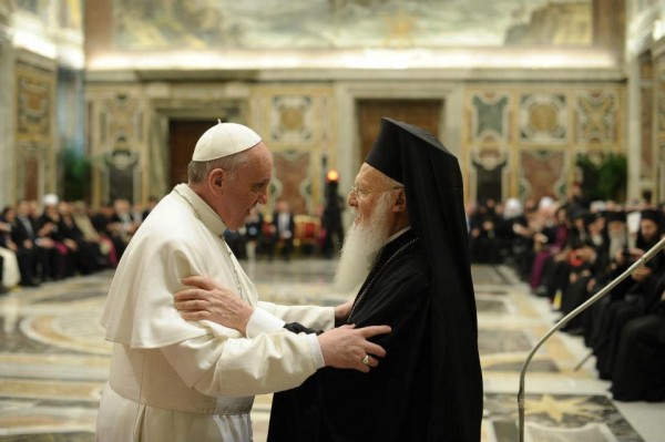 El papa Francisco y el Patriarca Ecuménico de Constantinopla