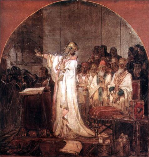 Concilio de Éfeso, pintado por Vasily Surikov