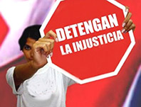 Activista texto: Detengan la Injusticia