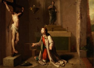 San Francisco orando ante el Cristo de San Damián