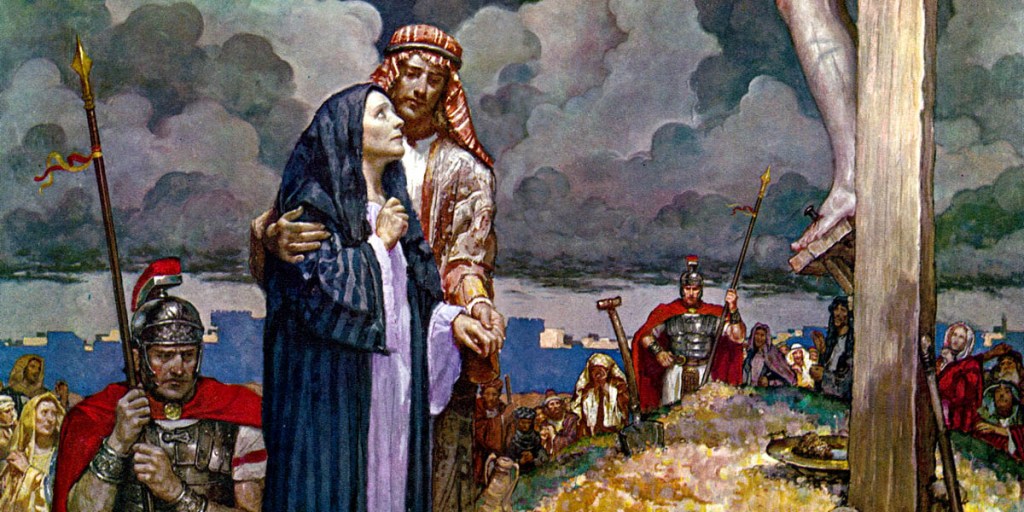 A los pies de la cruz