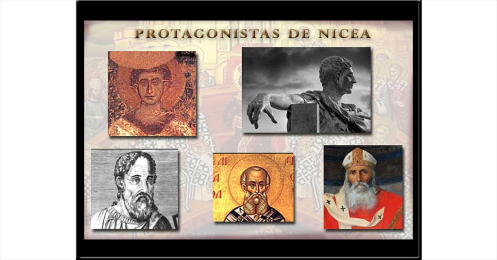 Principales actores del Concilio de Nicea